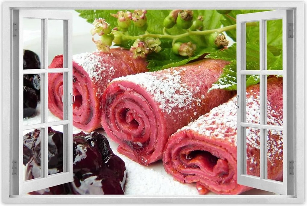 Poszterek 120x80 Málnás finomságok Gyümölcsök