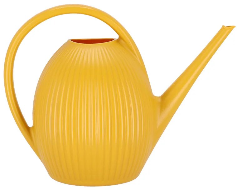 Műanyag bordázott locsolókanna, 9,6 literes, sárga