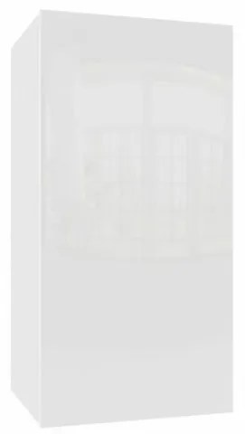IZUMI 21 WH magasfényű fehér fali polcos szekrény 70 cm