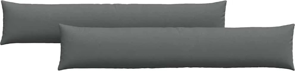 vidaXL Kanapé párnák 2 pcs Sötétszürke 200 x 40 cm szövet