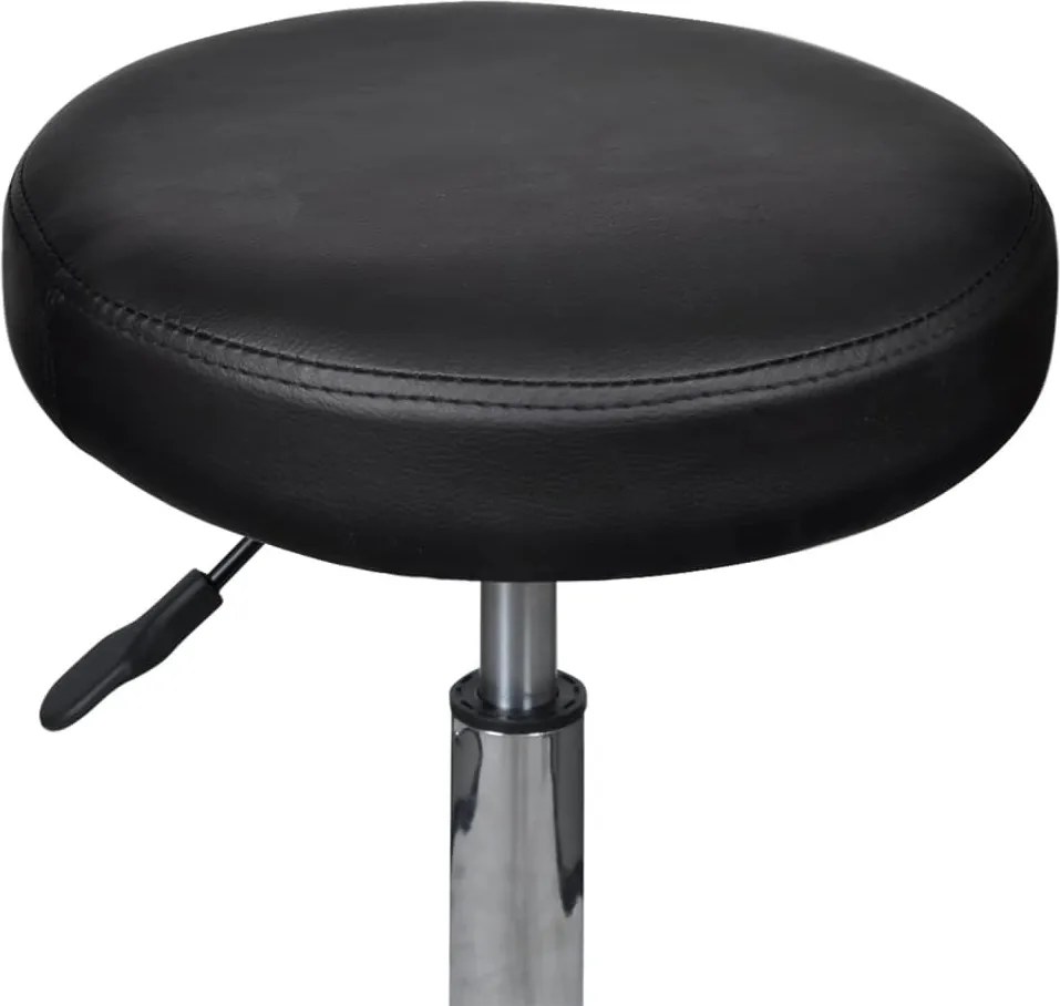 vidaXL 2 db fekete műbőr irodaszék 35,5 x 84 cm