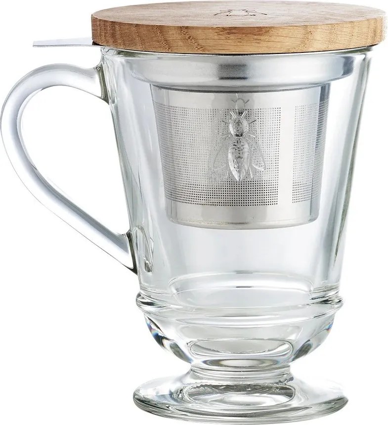 Üveg bögre szűrővel 270 ml Abeille – La Rochére