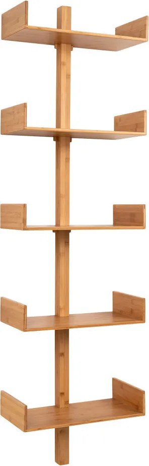 Villa polc bambusz, natúr, 50x180 cm