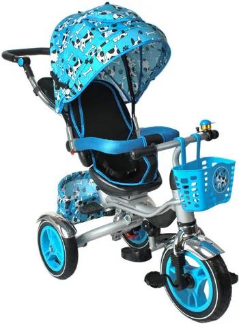 Gyerek tricikli Kruzzel 2in1, kék, 6052
