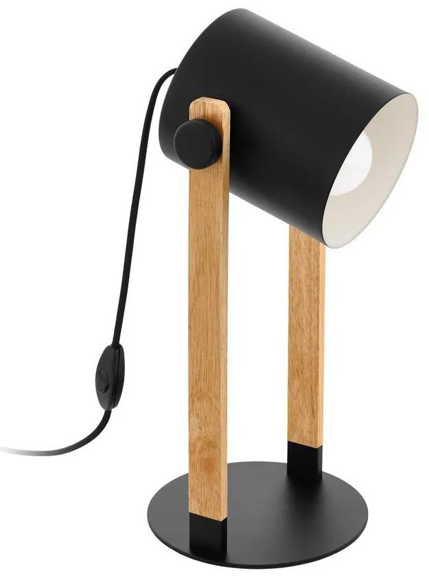Eglo Eglo 43047 - Asztali lámpa HORNWOOD 1xE27/28W/230V EG43047