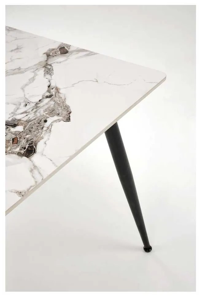 Webster étkezőasztal 140 cm, márvány / fekete