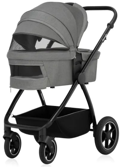 Lionelo - MERIL 2 az 1-ben kombinált babakocsi Grey Stone