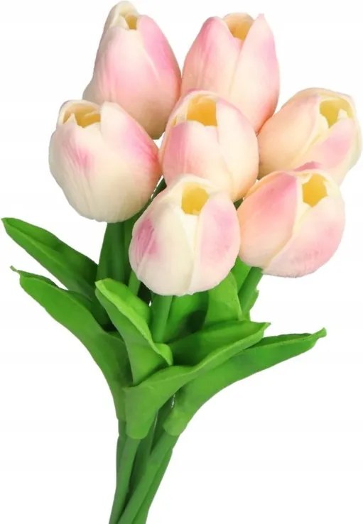 Szilikon habszivacs tulipán élő 34cm 7db csokor