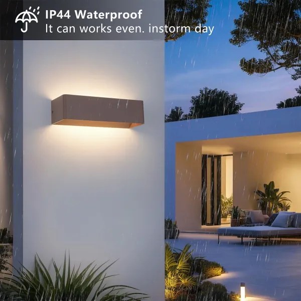 Brilagi - LED kültéri fali lámpatest DONNANI LED/12W/230V 30 cm barna IP44