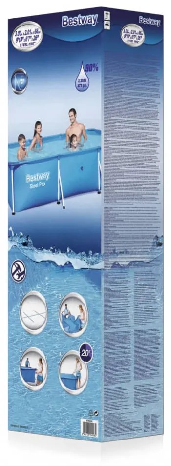 Bestway Steel Pro fürdőmedence 300 x 201 x 66 cm