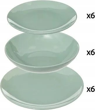 Colorama étkészlet 18 részes, menta