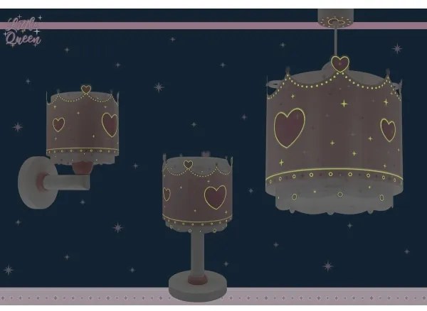 Dalber 61102 - Gyermekcsillár LITTLE QUEEN 1xE27/60W/230V