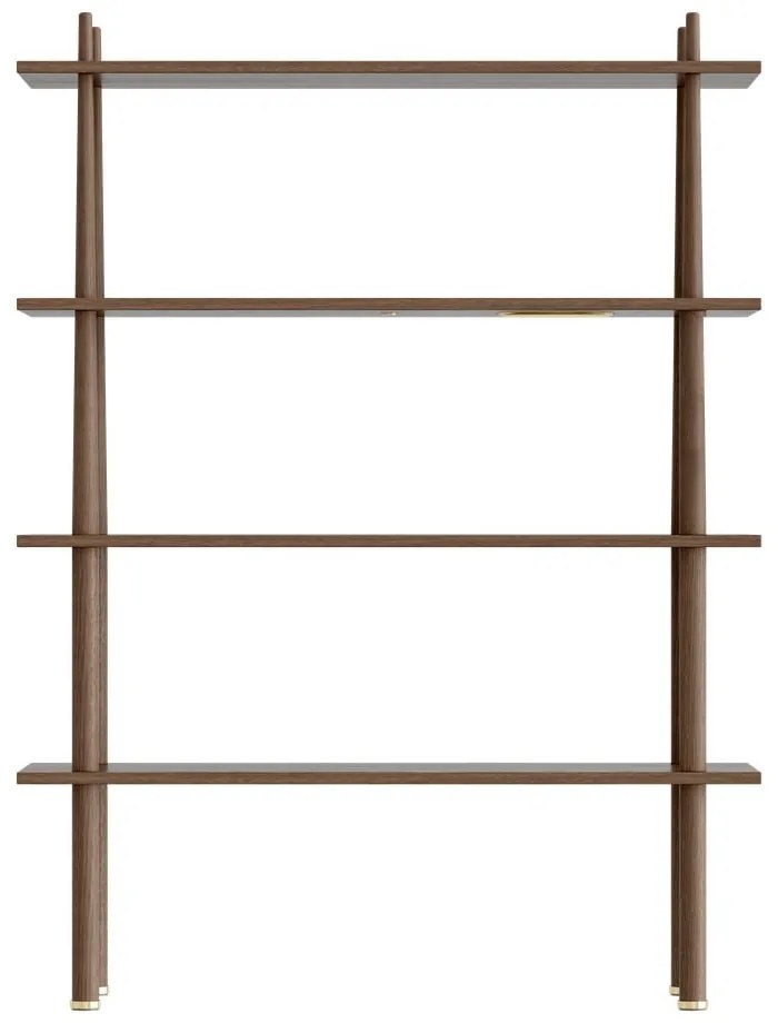 Barna moduláris polcrendszer tölgyfa dekorral 110x148 cm Stories – UMAGE