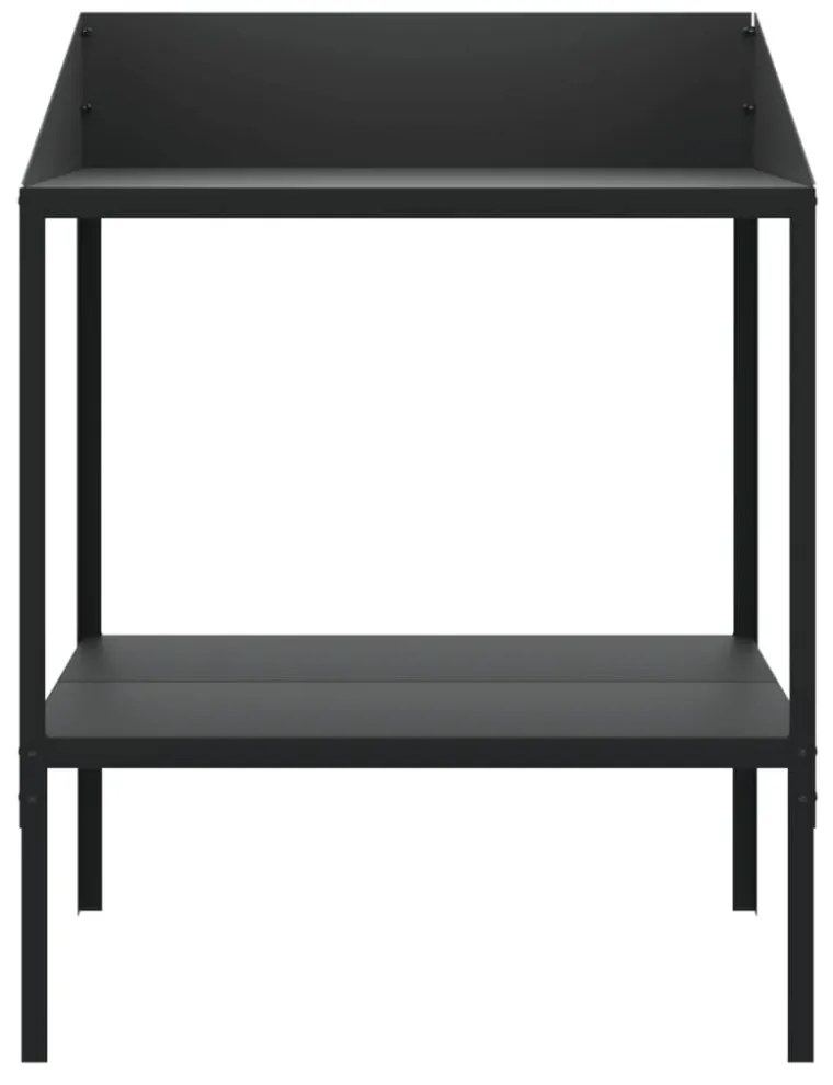 antracitszürke horganyzott acél növényállvány 75,5x54,5x100 cm