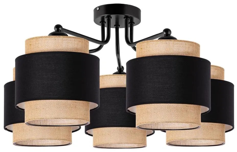 Fali lámpa 5xE27/60W/230V bézs színben