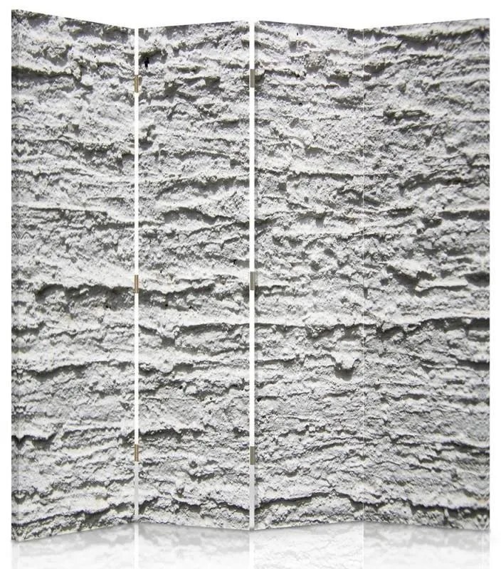 Gario Paraván Szürke vakolat Méret: 145 x 170 cm, Kivitelezés: Forgó paraván 360°