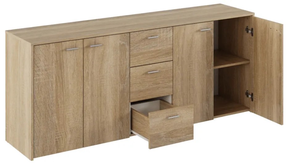 HUGOS 180 szekrény, sonoma tölgy