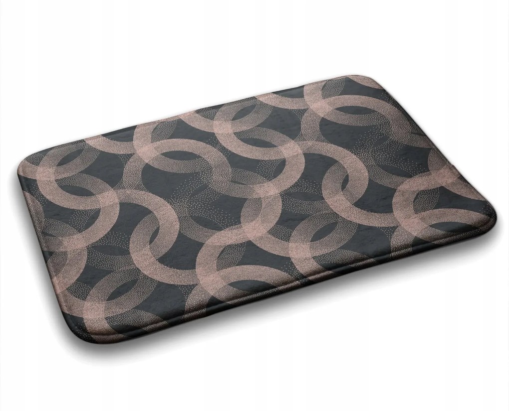 Fürdőszobaszőnyeg puha kerekek Absztrakt 90x60 cm