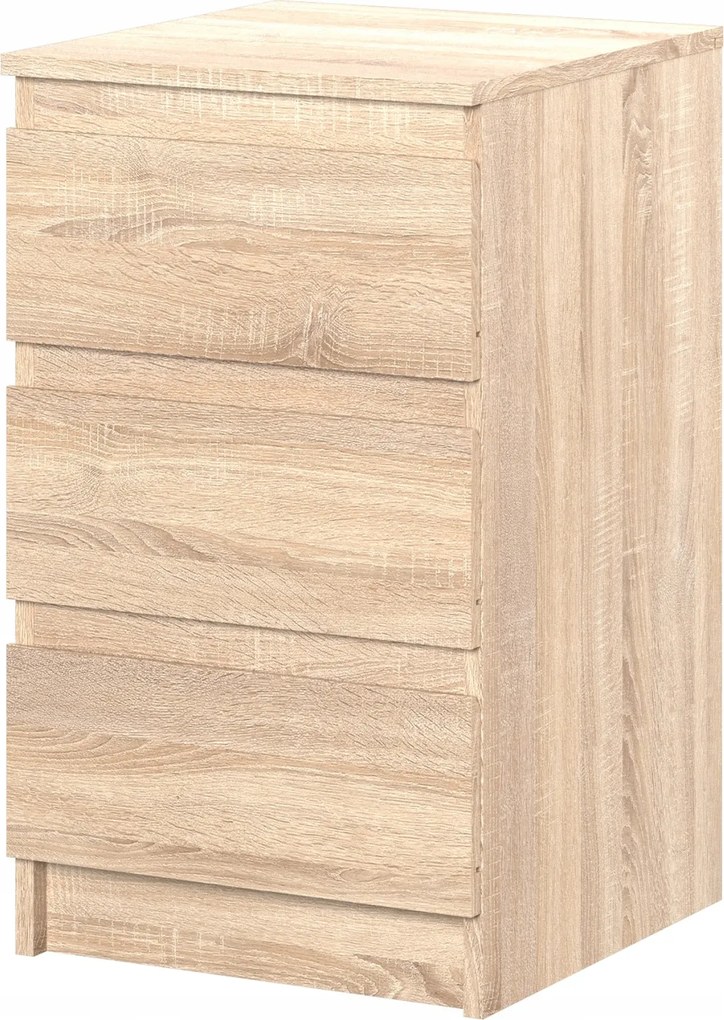Modern komód 40 cm sonoma tölgy fiókokkal Stern T-9