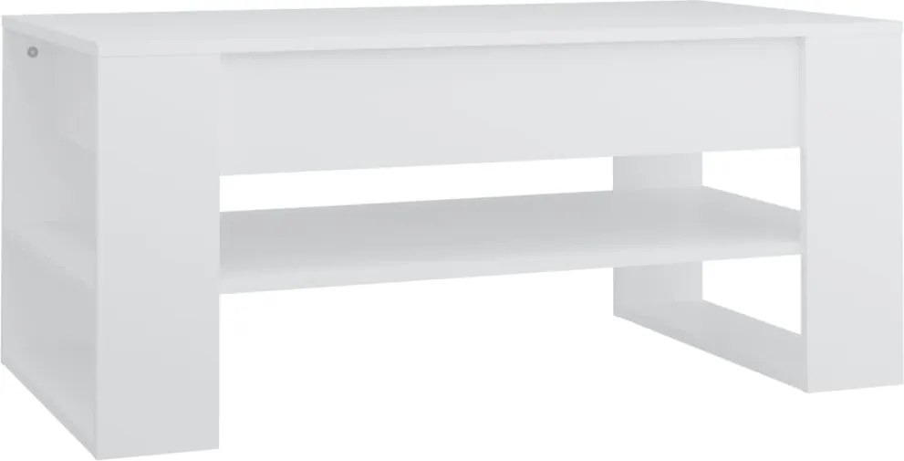 vidaXL fehér szerelt fa dohányzóasztal 102x55x45 cm