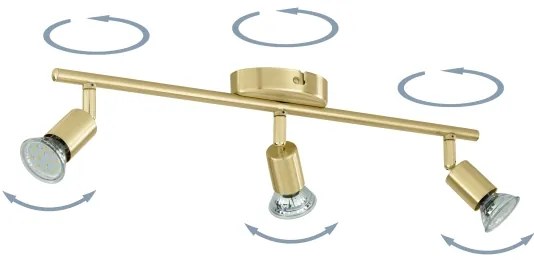 Eglo 33186 - LED Spotlámpa BUZZ-LED 3xGU10/2,8W/230V 3000K arany