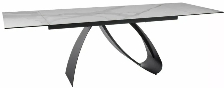 Diuna bővíthető kerámia étkezőasztal matt fehér 160-240 cm
