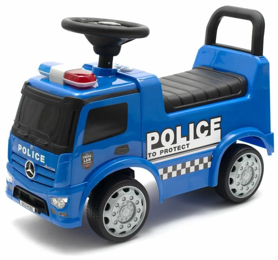 Baby Mix Rendőrség Mercedes gyerek futóbicikli hanggal, kék