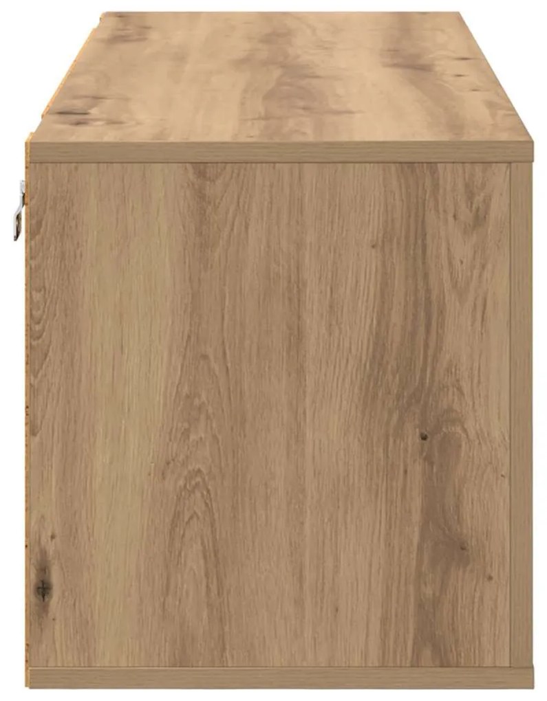 Cipőszekrény polcokkal kézműves tölgy 100 x 35 x 38 cm Faanyag