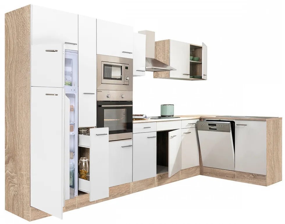 Yorki 370 sarok konyhabútor felülfagyasztós hűtős kivitelben