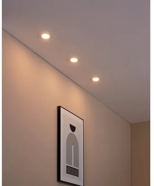 Eglo 31741 - 3x LED-es dimmelhető lámpatest FUEVA-Z 1xLED/2,8W/230V IP44 fehér