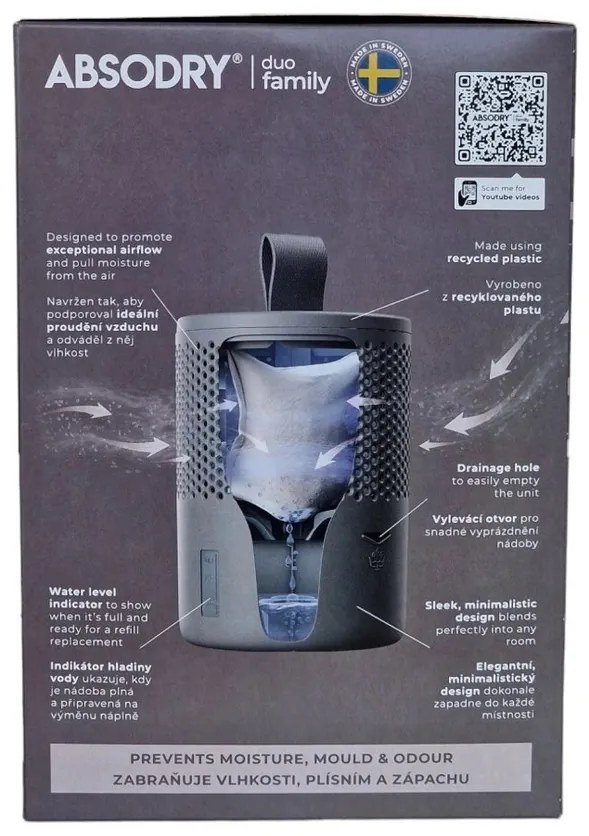 Everbrand Nedvességelnyelő Absodry Duo Family Bag6-sorozat, 50 m3-ig, szürke