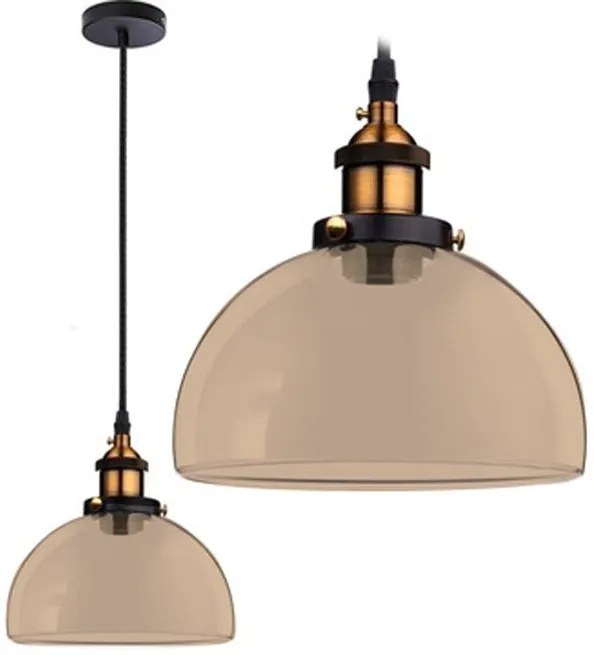 Szerszámlámpa - Verto C függőüveg mennyezeti lámpa, átlátszó üveg, OSW-00138