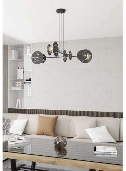 Csillár zsinóron XOTIC 4xE27/15W/230V fekete