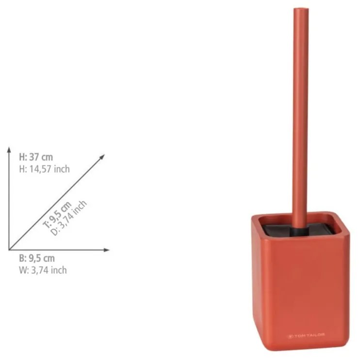 Narancssárga poligyanta WC-kefe Tom Tailor T-Rounded – Wenko