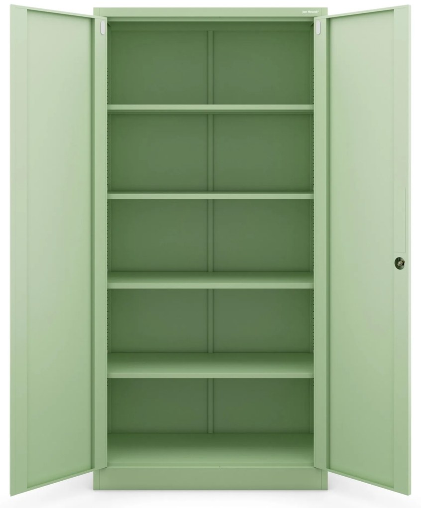 Irodai szekrény, 900 x 1850 x 400 mm, Fresh Style: pasztellzöld