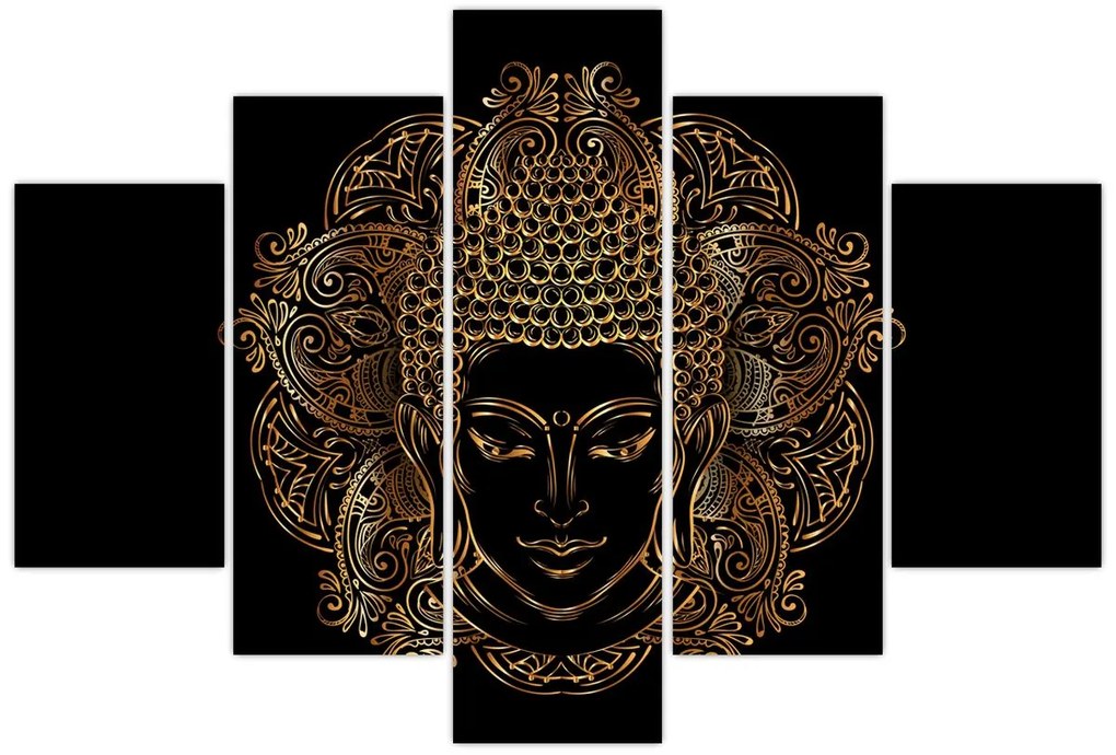 Arany Buddha képe (150x105 cm)