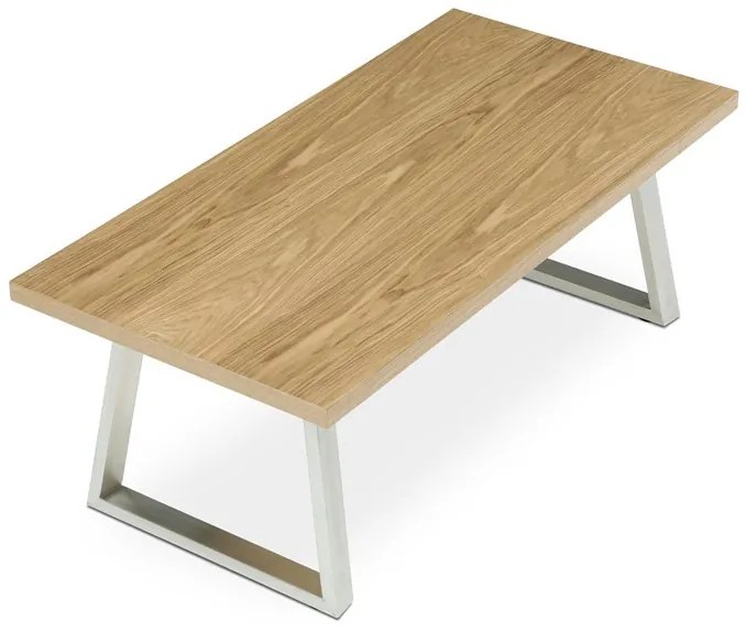 Dohányzóasztal 120 × 60 × 45 cm, furnér, tölgy CT-W1515 OAK