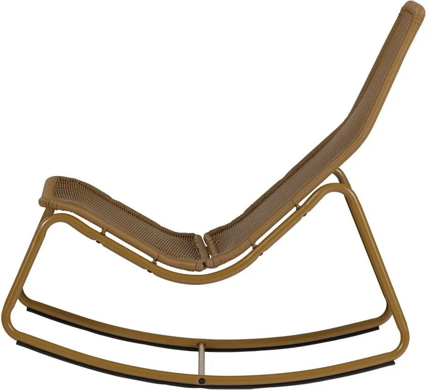 Okkersárga műrattan kerti fotel Tom – WOOOD