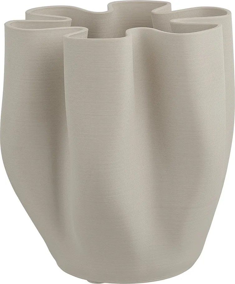 VISION 3D nyomtatott porcelán váza, fehér