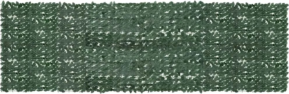 vidaXL sötétzöld leveles erkélyparaván 500 x 150 cm