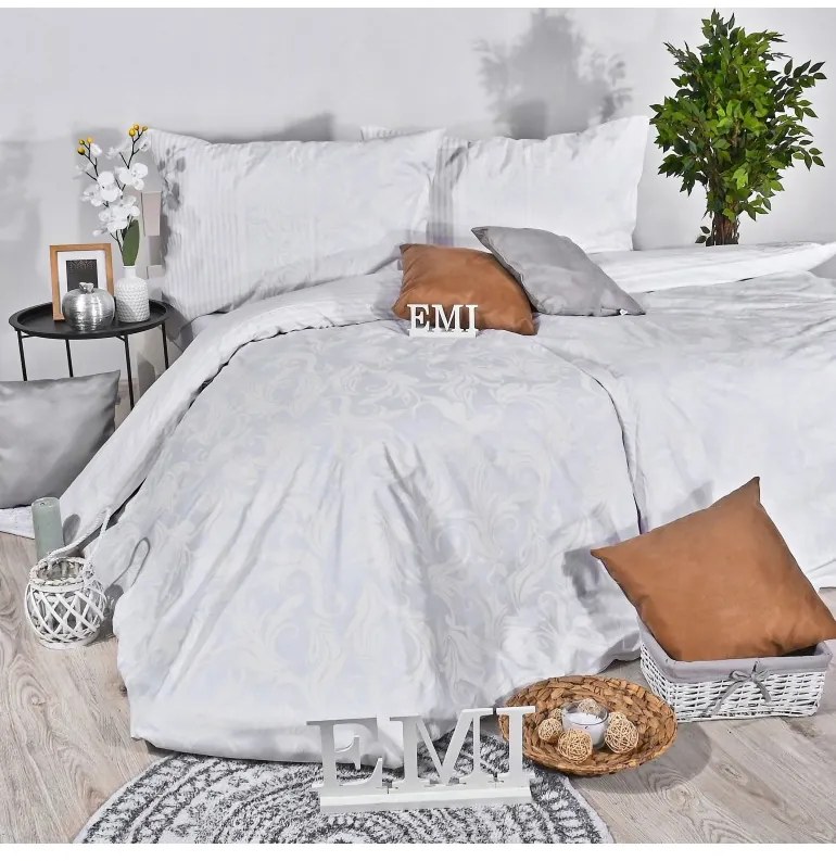 EMI Royal fehér ágyneműhuzat, A kibővített egyszemélyes ágy szett tartalma: 1x 140x220 + 1x 70x90