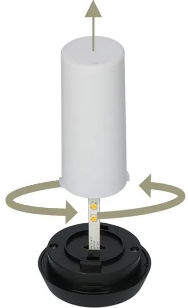 4x LED napelemes lámpa készlet, 4xLED/3,6V, 1xAAA, IP44, 100 mAh