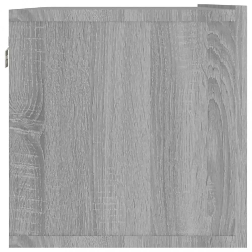 szürke sonoma színű szerelt fa TV-szekrény 120 x 30 x 30 cm