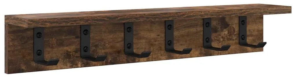 Fali Kabáthorog Füstölt tölgy 60 x 10.5 x 10.5 cm Faanyag