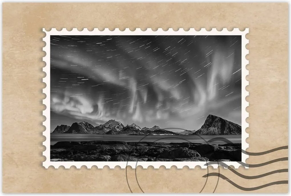 Poszterek 60x40 Északi fény Norvégia