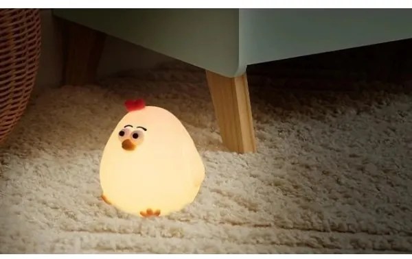 Fényerőszabályozható, újratölthető gyermek LED éjszakai lámpa LED/1W/5V 3000K 800 mAh, csibe