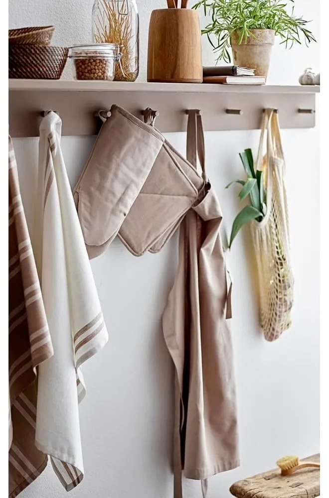 2 db-os bézs pamut edényfogó szett, 23 x 23 cm - Södahl