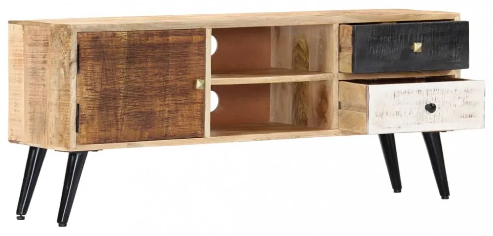 tömör mangófa TV-szekrény 115 x 30 x 47 cm