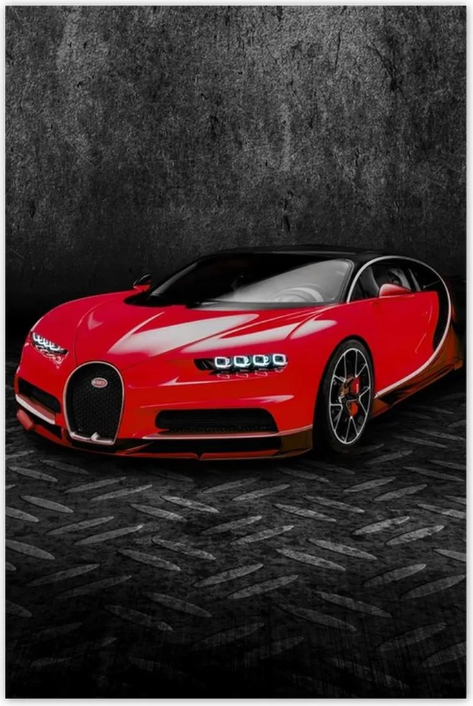 Poszterek 80x120 Piros sportautó