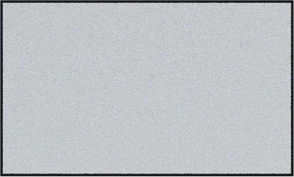 vidaXL Ajtószőnyeg Szürke és fekete 90 x 150 cm Polipropilén és vinil